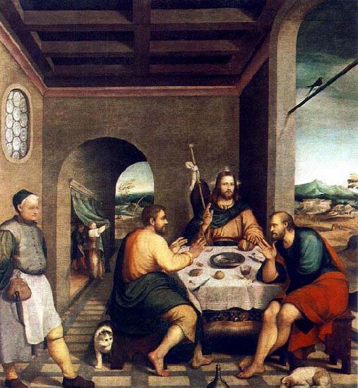 BASSANO, Jacopo Supper at Emmaus oil painting image